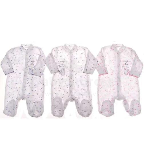 Zuzia Stars Art.1344 Zīdaiņu kokvinas rāpulītis ar garām piedurknēm(50-74cm)