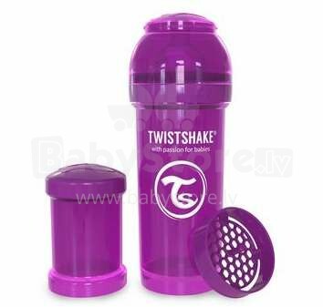 Twistshake Art.78011 Purple Anti-coin maitinimo buteliukas 260 ml