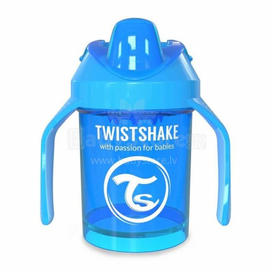 „Twistshake Mini“ puodelis „Art.78049“ mėlynas buteliukas su snapeliu nuo 4+ mėnesių, 230 ml