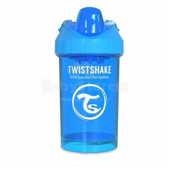 „Twistshake Crawler Cup“ 78059 mėlynas butelis su snapeliu nuo 8+ mėnesių, 300 ml