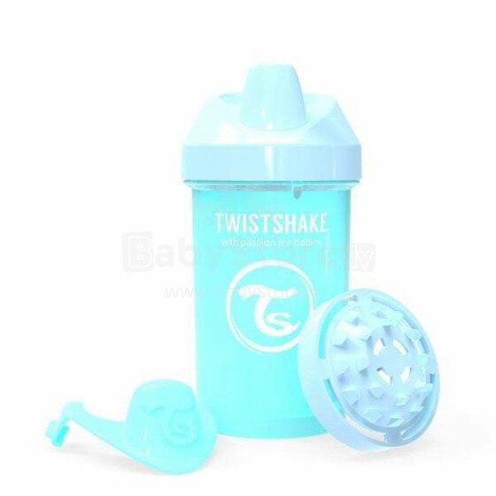 Twistshake Crawler Cup Art.78274 Pastel Blue Pudelīte ar snīpi no 8 +mēn, 300 ml