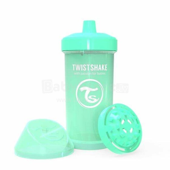 Twistshake Kid Cup Art.78281 Pastel Green Pudelīte ar snīpi no 12 +mēn, 360 ml