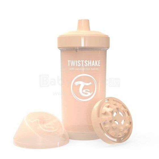 Twistshake Kid Cup Art.78283 Pastel Beige Pudelīte ar snīpi no 12 +mēn, 360 ml