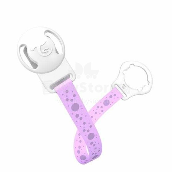 Twistshake Pacifier Clip Art.78294 Pastel Purple Māneklīša ķēde (Knupja turētājs) ar klipsi