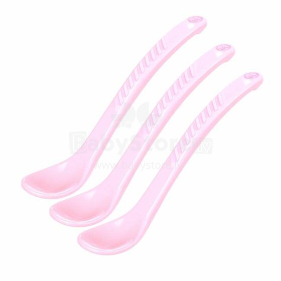 Twistshake Hygienic Spoons  Art.78179 Pastel Pink  Ложечки для самостоятельного употребления пищи (3шт.)