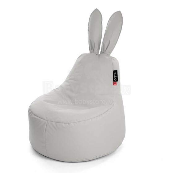 Qubo Baby Rabbit Light Grey Soft Art.103285 Sēžammaiss, Puffs, Mīkstais bean bags