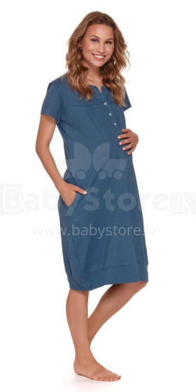 Doctornap  Cotton Night Dress Art.4348  Kokvilnas naktskrekliņš grūtniecēm/barošanai