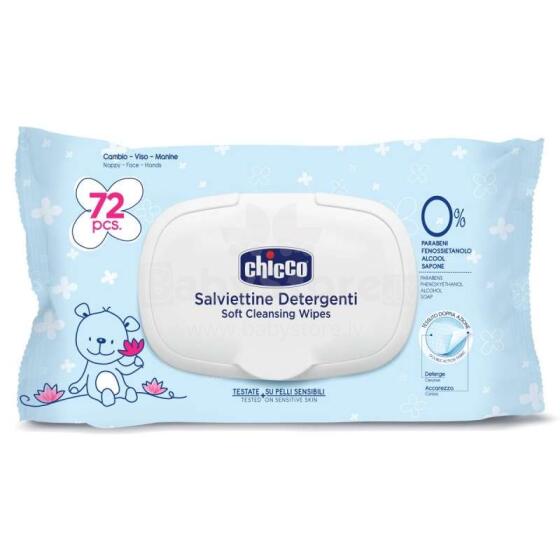 Chicco Natural Sensation Art.09163.00 mitrās salvetes,72 gab