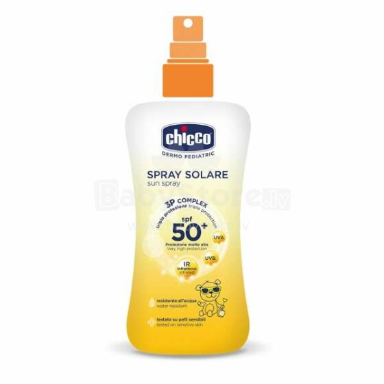 Chicco Sun Spray Art.09159.00 Izsmidzināms sauļošanās aizsargpieniņš,SPF50+, 150 ml
