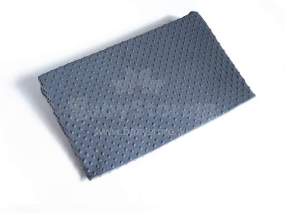 La bebe™ Minky Klin Antireflux Art.103614 Grey Spilvens no putuplasta un mikrofibras spilvendrāna ar rāvējslēdzēju