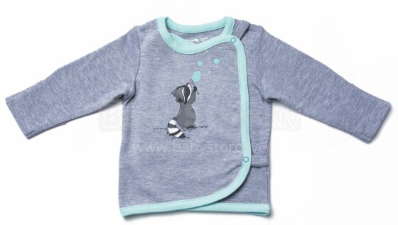 „Cango Art“. KBSS-074 „Racoon“ kūdikio medvilniniai marškinėliai (56–68 dydis)