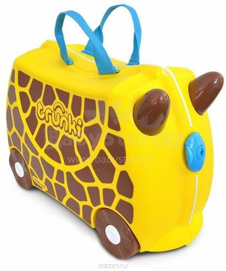„Trunki Art.TRU-0265“ žirafos lagaminas-sėdynė su ratukais 3in1