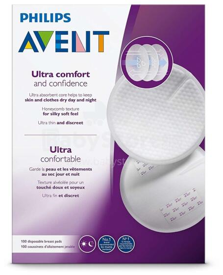 Philips Avent Ultra Comfort Art.SCF254/13  Дневные одноразовые прокладки для бюстгалтера (100 шт.)
