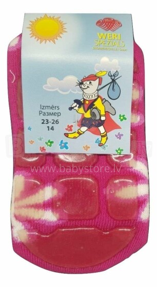„Weri Spezials“ vaikiškos kojinės su ABS (nuožulniomis) gėlėmis