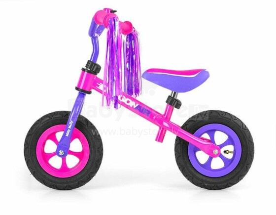 MillyMally Dragon Air Pink Art.103988 Bērnu skrejritenis ar metālisko rāmi un pumpējamiem riteņiem 10''