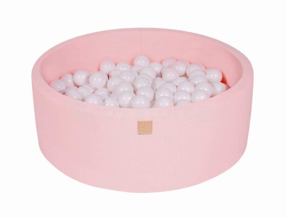Meow Baby® Color Round Art.104180 Rožinis sausas baseinas be kamuolio
