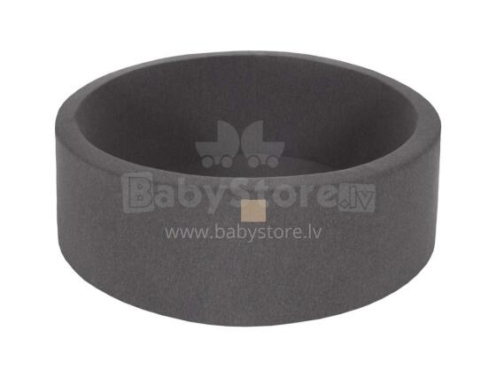 MeowBaby® Color Round Art.104181 Dark Grey  Sauss baseins bez bumbiņam