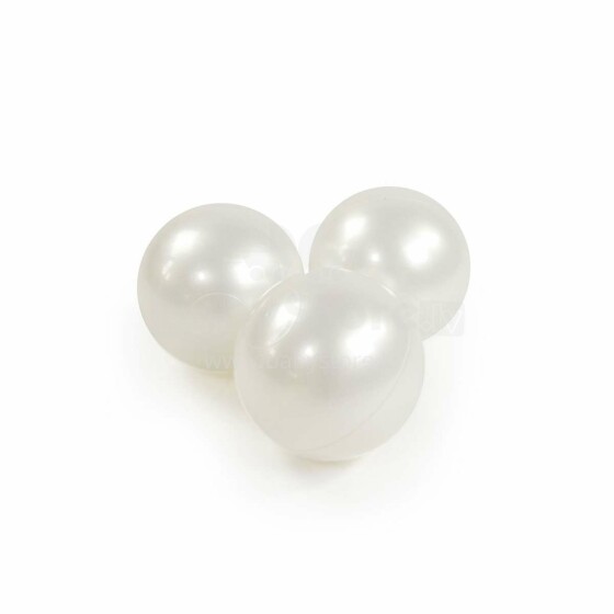 Meow Extra Balls Art.104240 Baltojo perlo baseino kamuoliukai Ø 7 cm, 50 vnt.