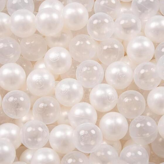 Meow Extra Balls  Art.104240 White Pearl Baseina bumbiņas  Ø 7 cm, 50 gab.