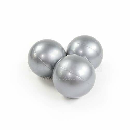 Meow Extra Balls  Art.104243 Silver  Baseina bumbiņas  Ø 7 cm, 50 gab.
