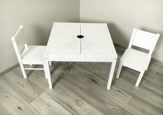 Drewex Art. 104296 Vaikiškų baldų stalo stalas ir 2 kėdės