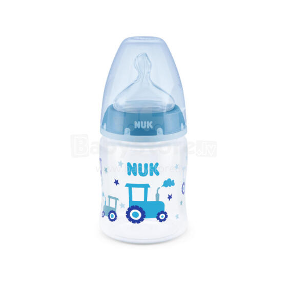 Nuk First Choice Art.SK53 Бутылочка с контролем температуры, с силиконовой соской,150 мл (0-6 месяцев) размера M (для смеси)