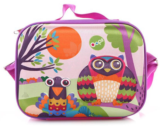Oi Owls Art.31006.12 „Lunchbox“ spalvinga vaikiška priešpiečių dėžutė