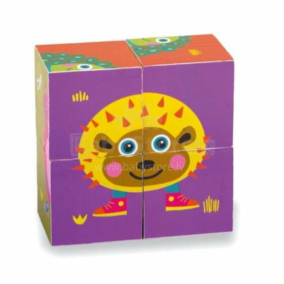 Oops Сity Art.16009.20 Easy Blocks Развивающая деревянная игрушка кубики