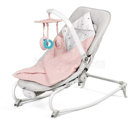 KinderKraft'18 Felio Art.KKBFELIPNK0000 Pink Stilīgs mazuļu šūpuļkrēsls ar mūziku un vibrāciju