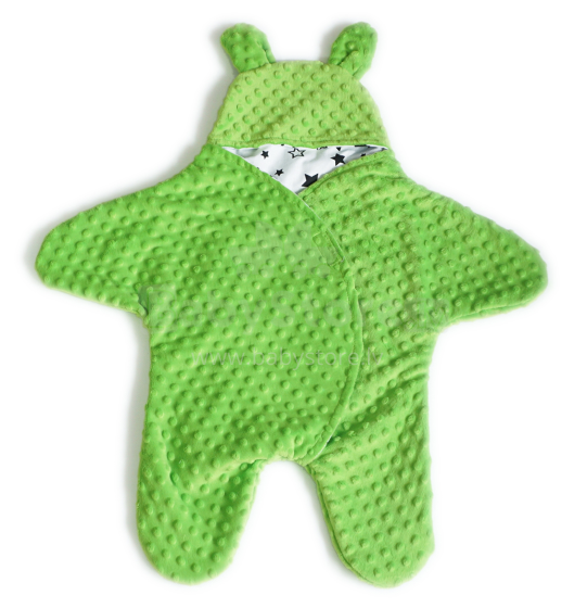 Baby Love Minky Green Art.104787  Bērnu konverts ar rociņām un kājām