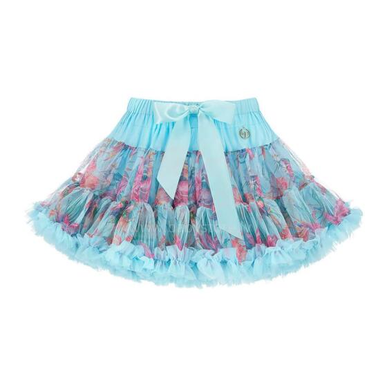 LaVashka Luxury Skirt Floral Blue Art.105033  Супер пышная юбочка для маленькой принцессы