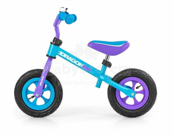 MillyMally Dragon Air Art.92071 Turkus  Детский велосипед - бегунок с металлической рамой и  надувными колесами  10''