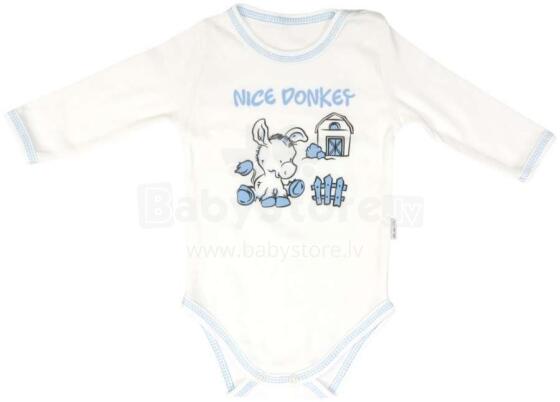 Mamatti Art.BD8500 Donkey бодик из натурального хлопка  с длинными рукавами
