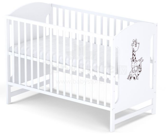 BoboBaby Miki Giraffe Art.22908 Venge 100  деткая кроватка для малышей,120х60см