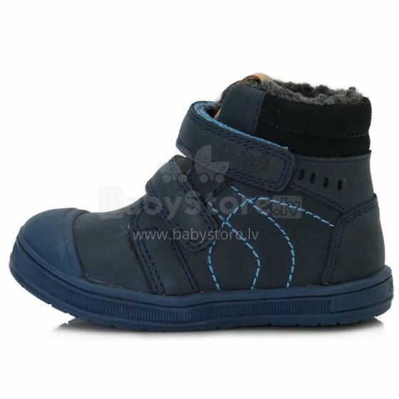 D.D.Step (DDStep)Art.WDA031376 Зимние утепленные ботиночки из натуральной кожи, водостойкие с шерстью (22-27)