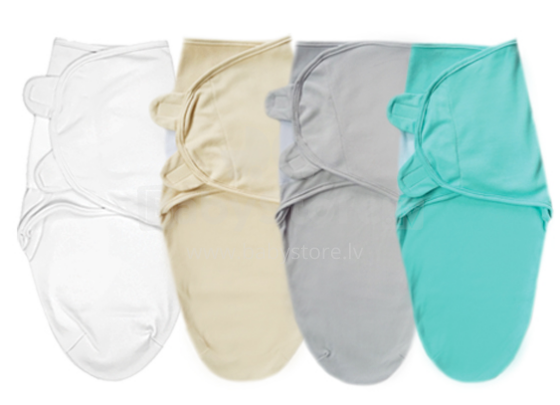 Eko Swaddle Wrap Art.5OT-01 Kokvilnas ietīšanas autiņš no 3 kg līdz 6 kg.