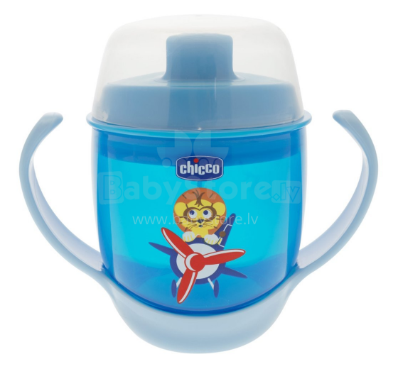 Chicco Soft Cup Art.06824.12  Blue Поильник для прогулок  180 мл, 12м+