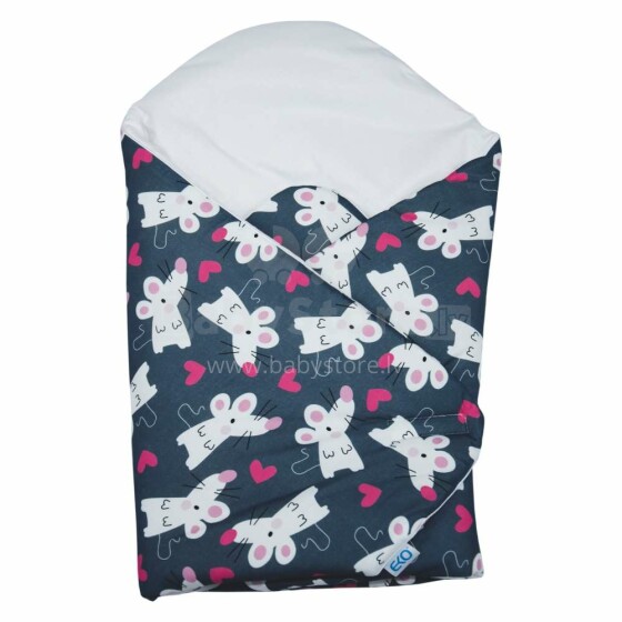 Eko Swaddle Blanket Art.RO-14 Mouse  Конвертик для новорождённого 75х75 см