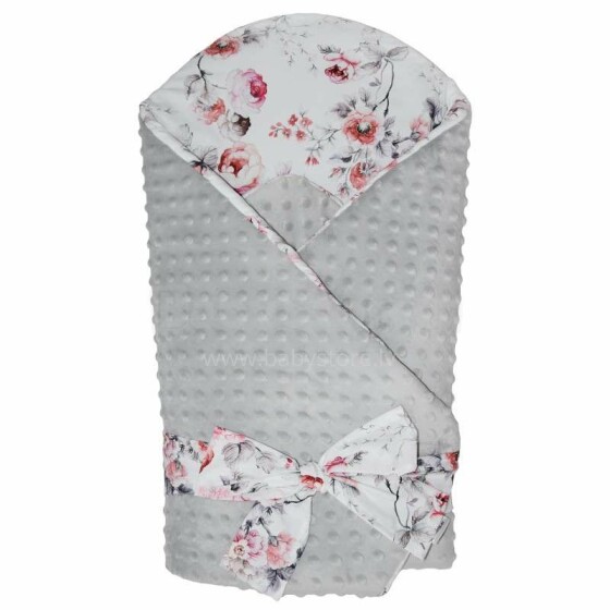Eko Minky Blanket Art.RO-17   Хлопковый конвертик одеялко для выписки с кокосовым матрасиком (для новорождённого)  75х75 см