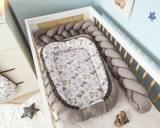Baby Love Babynest Premium Zebra Art.106025 Гнездышко – кокон для новорожденных Babynest