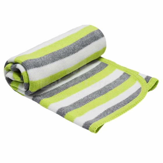 Eko Blanket Art.PLE-23 Green  Детское хлопковое одеяло/плед 85x75cм