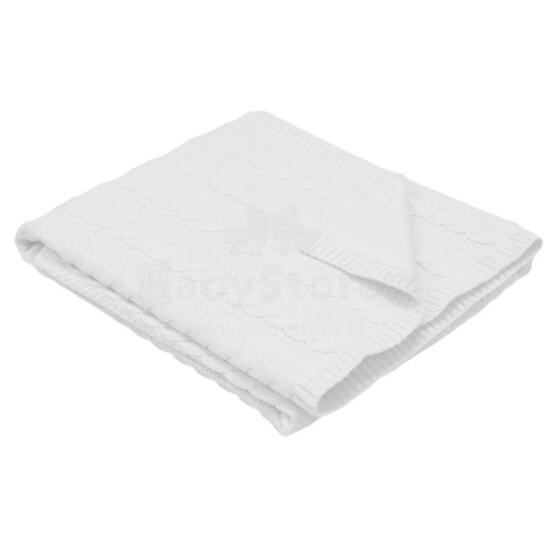 Eko Blanket Art.PLE-31 White Mīkstā kokvilnas sedziņa (plediņš) 120x100cm