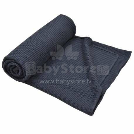 Eko Bamboo Blanket Art.PLE-36 Graphite  Детское хлопковое одеяло/плед 100x80cм