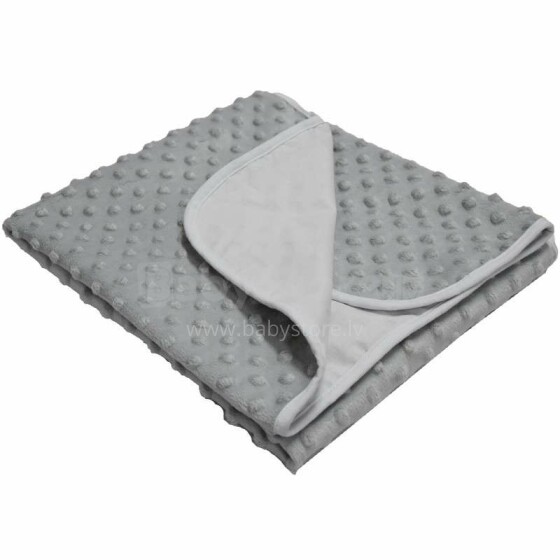 Eko Blanket  Art.PLE-54 Grey  Мягкое двухсторонее одеяло-пледик 75x90см