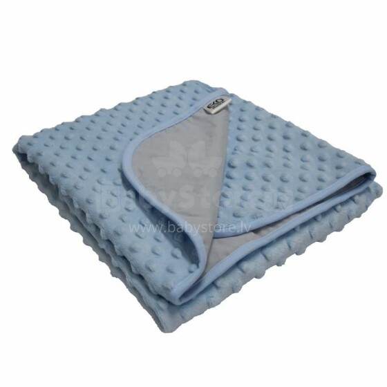 Eko Blanket  Art.PLE-54 Blue  Мягкое двухсторонее одеяло-пледик 75x90см