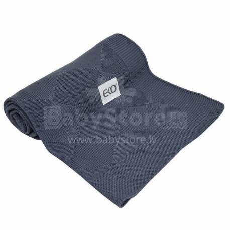 Eko Blanket Art.PLE-63 Graphite Детское хлопковое одеяло/плед 80x100cм