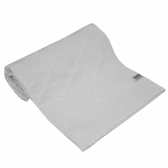 „Eko“ antklodė Art.PLE-64 balta minkštos medvilnės antklodė (languota) 80x100cm