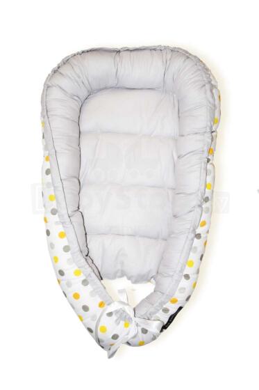 La Bebe™ Babynest Cotton Art.106220 Color dots Гнездышко – кокон для новорожденных