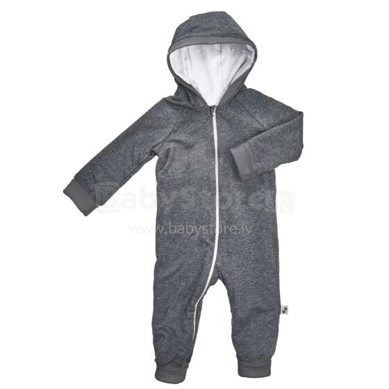 Nordbaby Hooded Suit Art.106240 Stars White Детcкий хлопковый комбинезончик