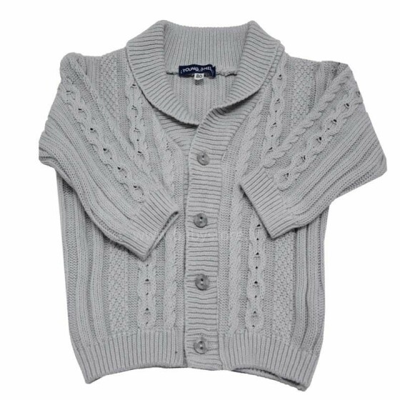 Eko Sweater Art.CHRZ-52 Grey Bērnu adīta jaciņa(56-86cm)